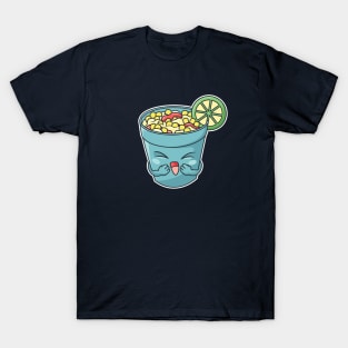 Cartoon Elote Corn in a Cup T-Shirt